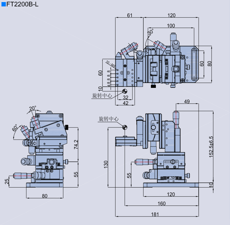 六維調(diào)整架 FT2200B(圖7)